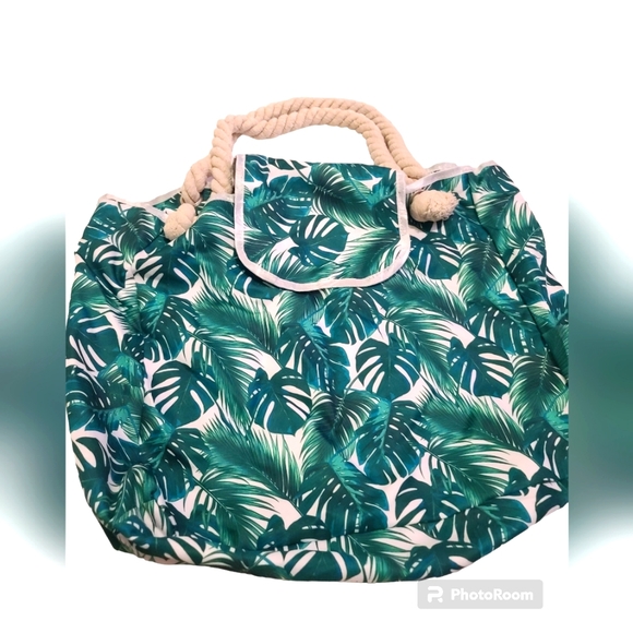 Tropical Monstera Beach bag - Picture 1 of 3